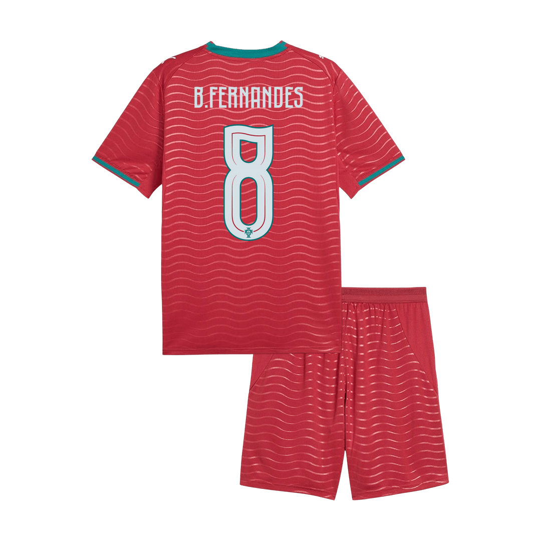 Portugal Hjemmedraktsett Barn VM 2026 – B. FERNANDES #8 [PREMIUM]