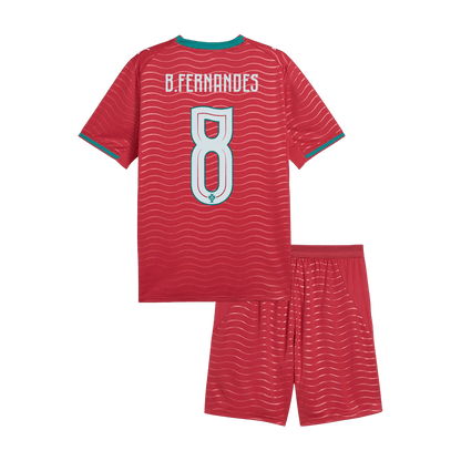 Portugal Hjemmedraktsett Barn VM 2026 – B. FERNANDES #8 [PREMIUM]