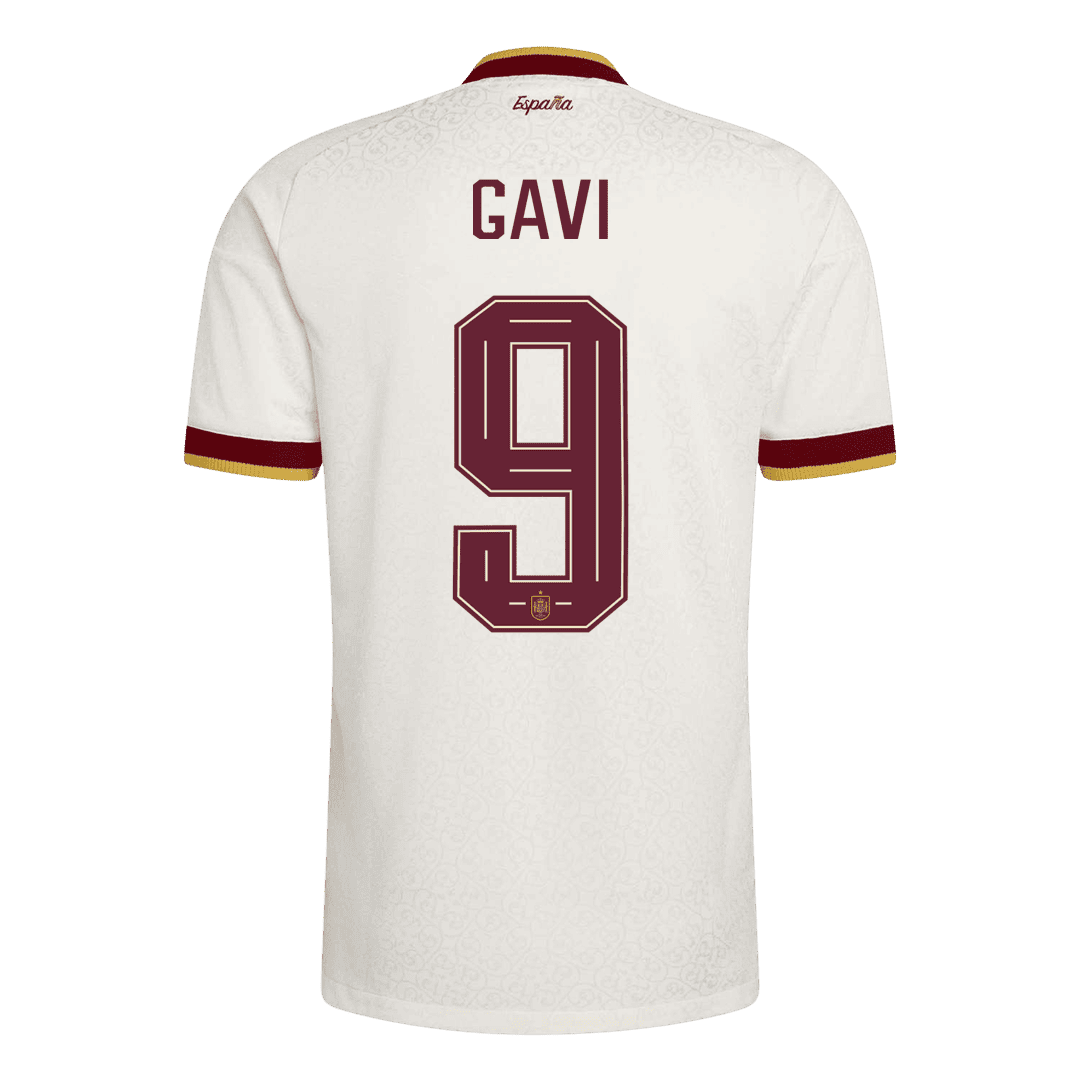 [Champion Edition] Spania Bortedrakt VM 2026 – GAVI #9 (Spillerversjon)