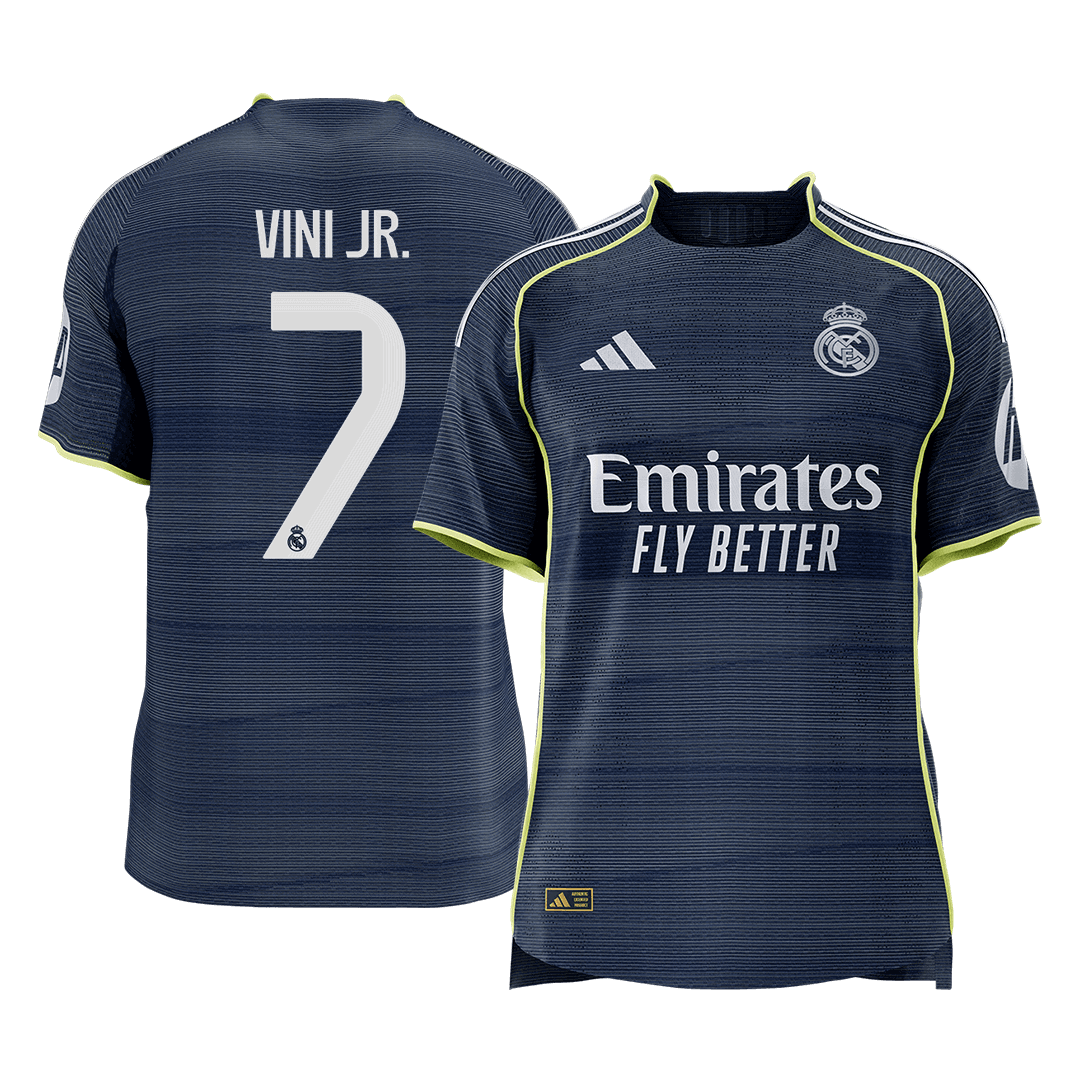 Real Madrid Bortedrakt 2025/26 – VINI JR. #7 (Spillerversjon) [PREMIUM]