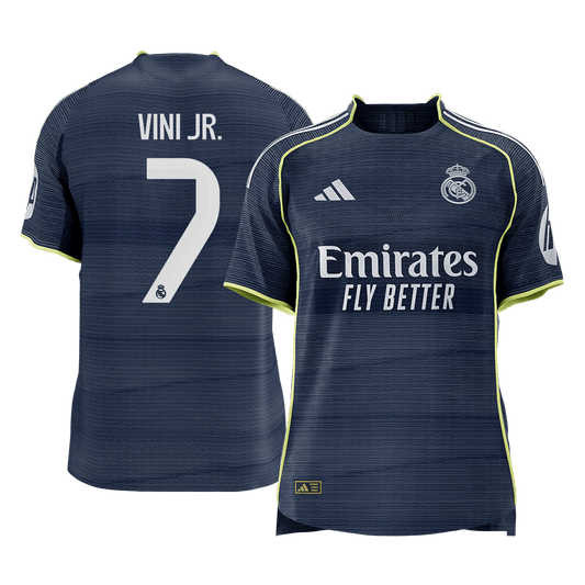 Real Madrid Bortedrakt 2025/26 – VINI JR. #7 (Spillerversjon) [PREMIUM]