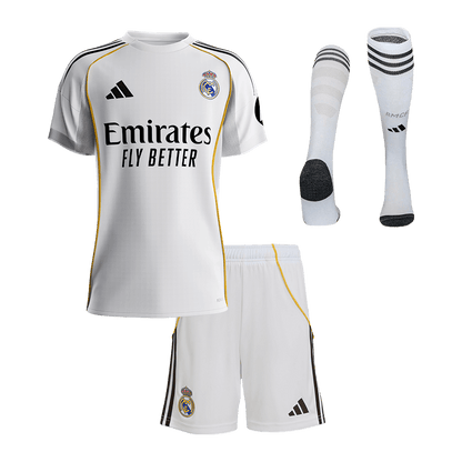 Real Madrid Hjemmedraktsett Barn 3-deler 2025/26 [PREMIUM]