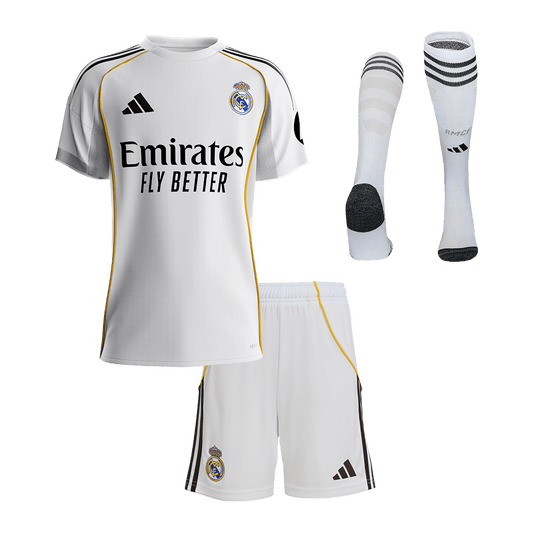 Real Madrid Hjemmedraktsett Barn 3-deler 2025/26 [PREMIUM]
