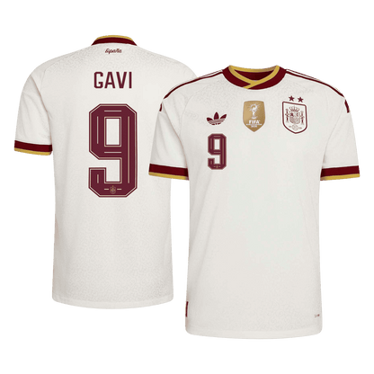 [Champion Edition] Spania Bortedrakt VM 2026 – GAVI #9 (Spillerversjon)