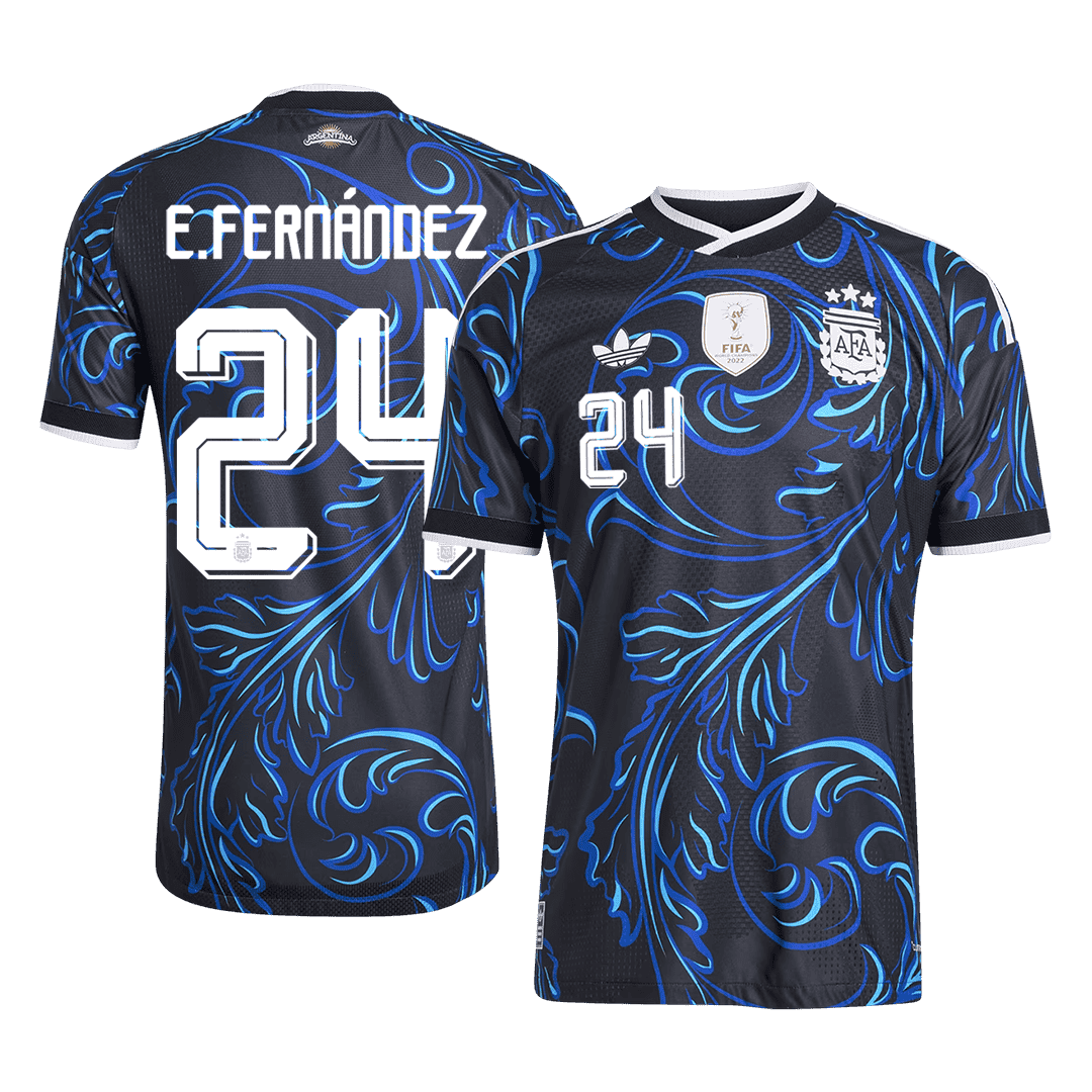Argentina Bortedrakt VM 2026 – E. FERNÁNDEZ #24 (Spillerversjon)