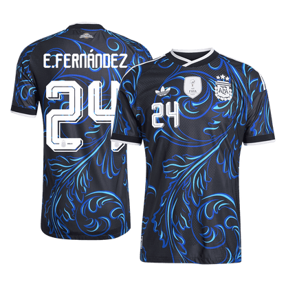 Argentina Bortedrakt VM 2026 – E. FERNÁNDEZ #24 (Spillerversjon)