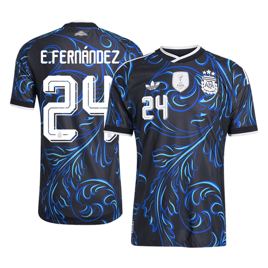 Argentina Bortedrakt VM 2026 – E. FERNÁNDEZ #24 (Spillerversjon)