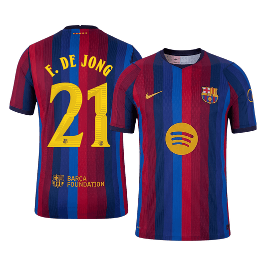 Barcelona Hjemmedrakt 2026/27 – F. DE JONG #21 – UCL (Spillerversjon)