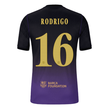 Barcelona Bortedrakt 2026/27 – RODRIGO #16 – UCL (Spillerversjon)