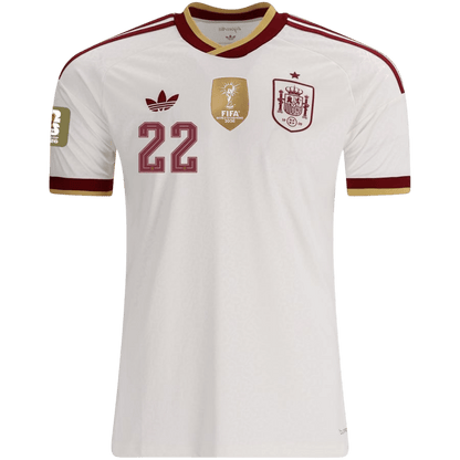 [Champion Edition] Spania Bortedrakt VM 2026 – CUBARSÍ #22 (Spillerversjon)
