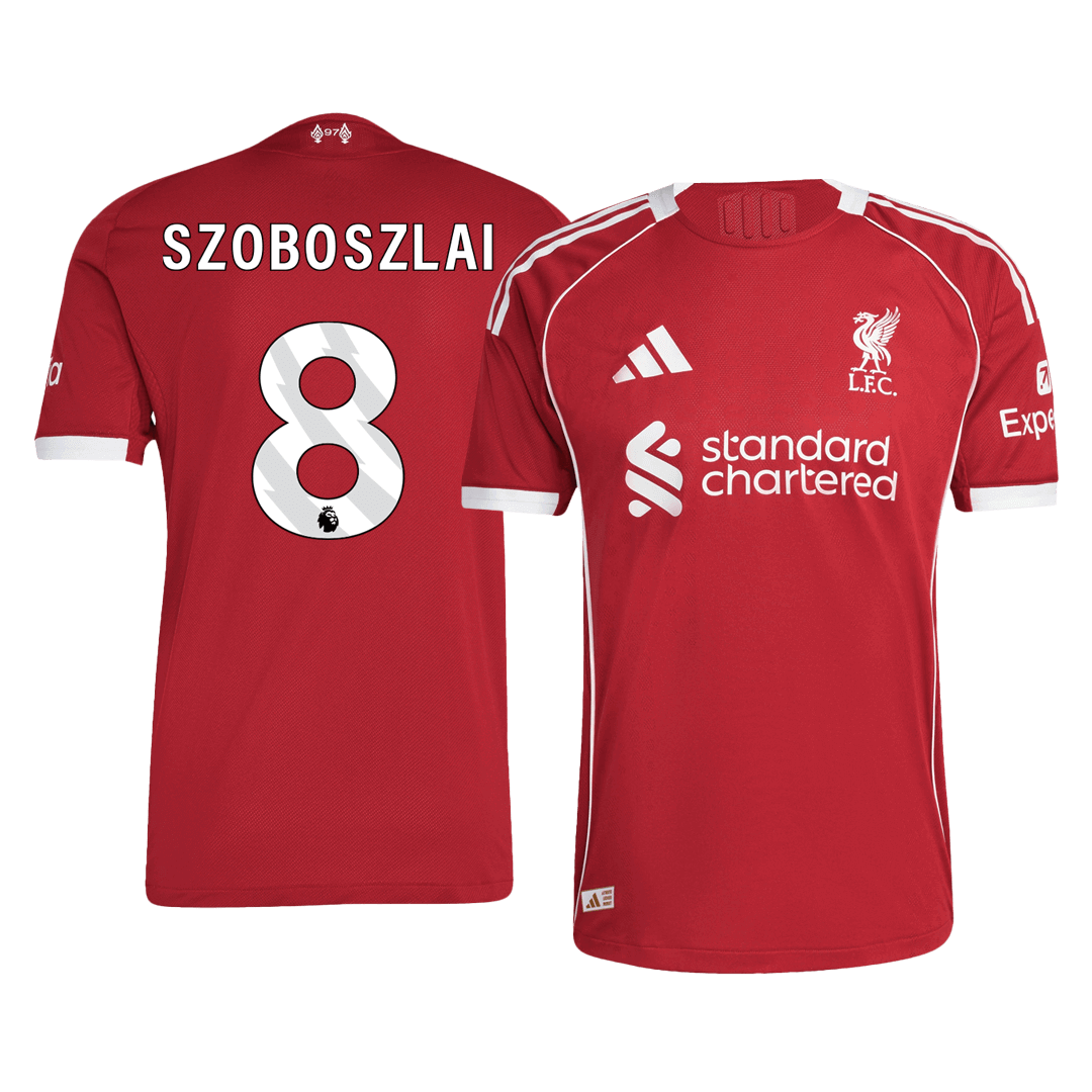 Liverpool Hjemmedrakt 2025/26 – SZOBOSZLAI #8 (Spillerversjon)