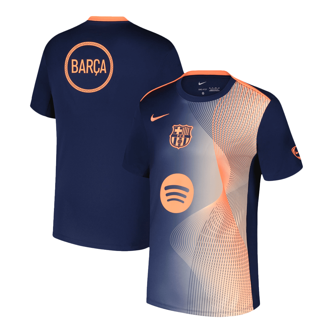 Barcelona Oppvarmingsdrakt 2025/26 (Oransje) – bilde 10