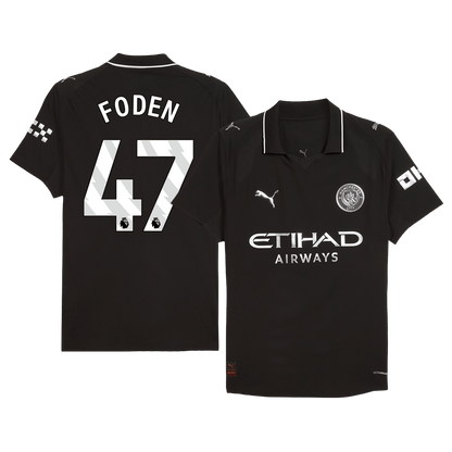 Manchester City Bortedrakt 2025/26 – FODEN #47 (Spillerversjon)