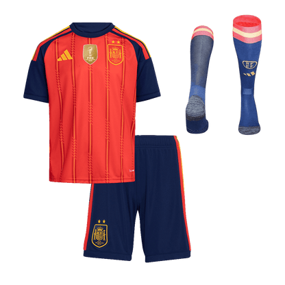 [Champion Edition] Spania Hjemmedraktsett Barn 3-deler VM 2026