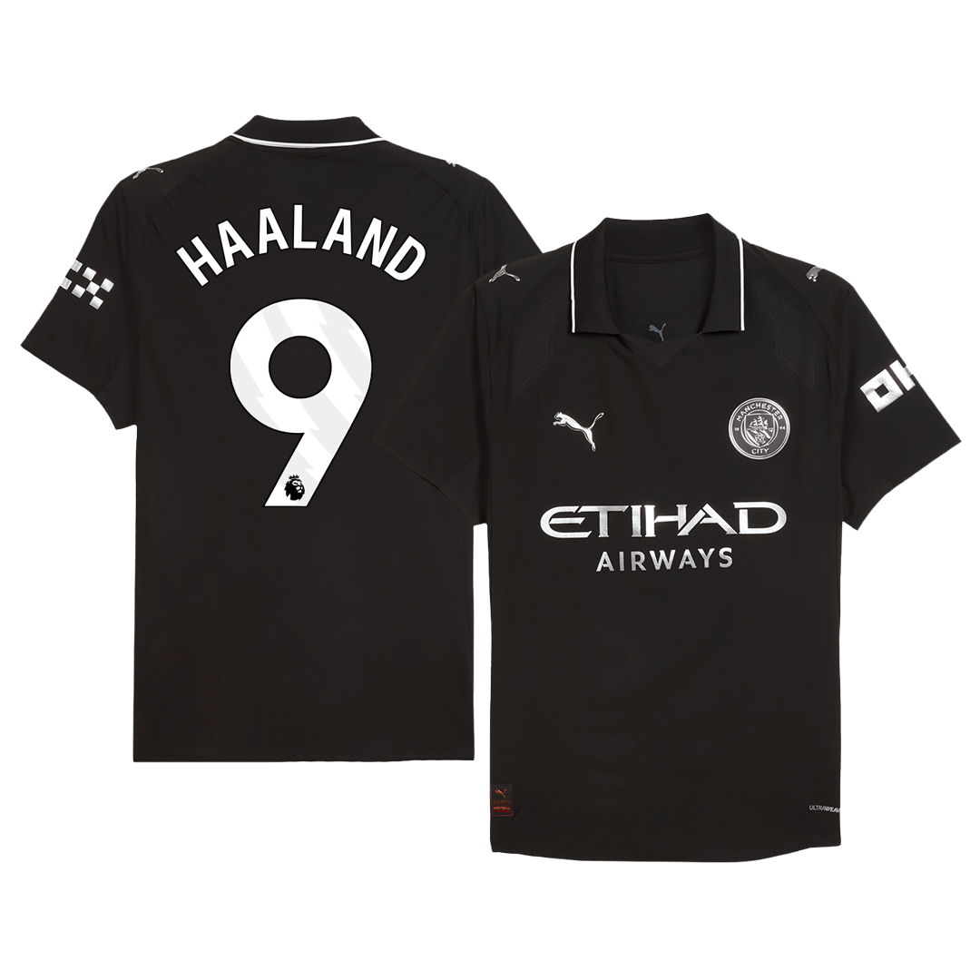 Manchester City Bortedrakt 2025/26 – HAALAND #9 (Spillerversjon)