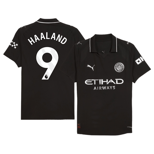 Manchester City Bortedrakt 2025/26 – HAALAND #9 (Spillerversjon)