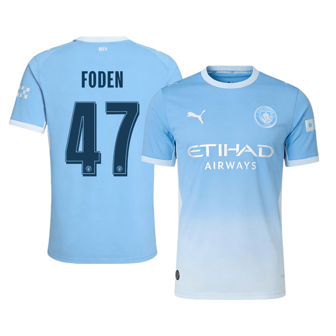 Manchester City Hjemmedrakt 2026/27 – FODEN #47 – UCL (Spillerversjon)