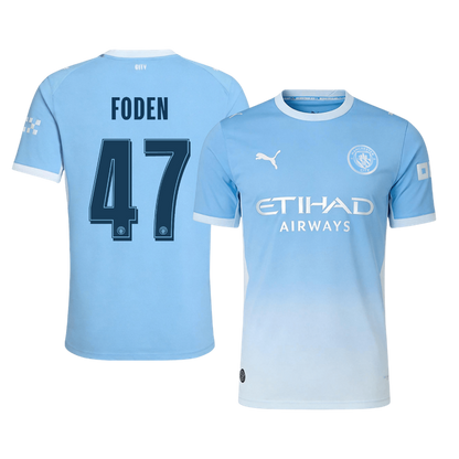 Manchester City Hjemmedrakt 2026/27 – FODEN #47 – UCL (Spillerversjon)