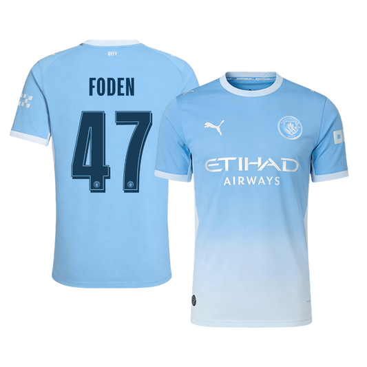 Manchester City Hjemmedrakt 2026/27 – FODEN #47 – UCL (Spillerversjon)