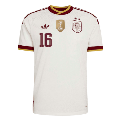 [Champion Edition] Spania Bortedrakt VM 2026 – RODRIGO #16 (Spillerversjon)