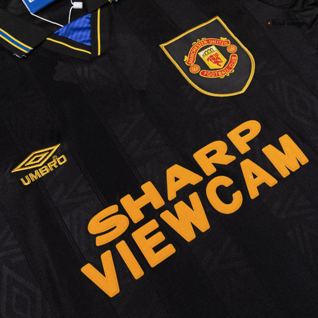 Manchester United Retro Langermet Bortedrakt 1993/94 – bilde 5