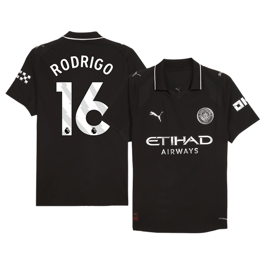 Manchester City Bortedrakt 2025/26 – RODRIGO #16 (Spillerversjon)