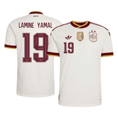 [Champion Edition] Spania Bortedrakt VM 2026 – LAMINE YAMAL #19 (Spillerversjon)
