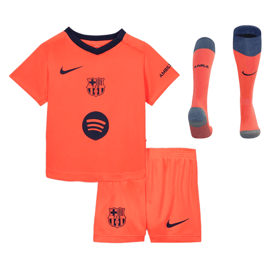 Barcelona Tredjedraktsett Barn 3-deler 2025/26