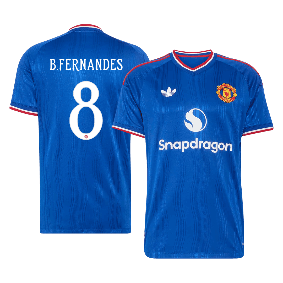 Manchester United Bortedrakt 2026/27 – B. FERNANDES #8 – UCL (Spillerversjon)