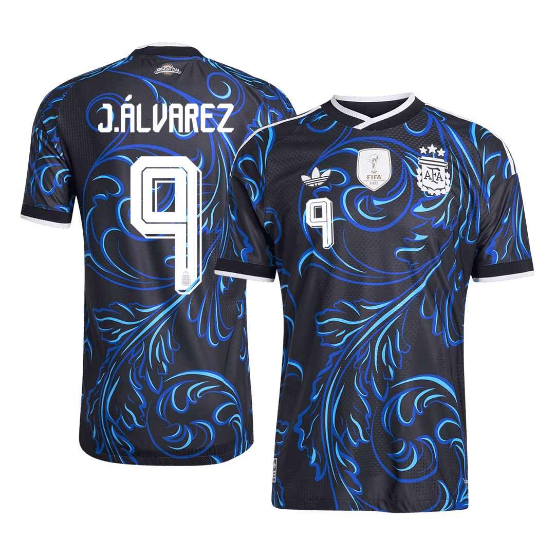 Argentina Bortedrakt VM 2026 – J. ÁLVAREZ #9 (Spillerversjon)
