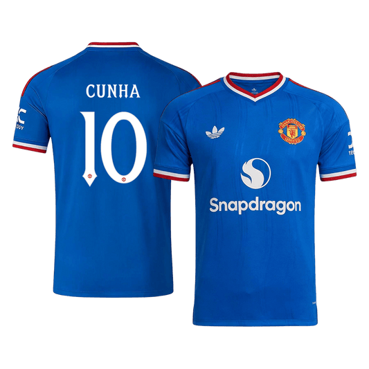 Manchester United Bortedrakt 2026/27 – CUNHA #10 – UCL