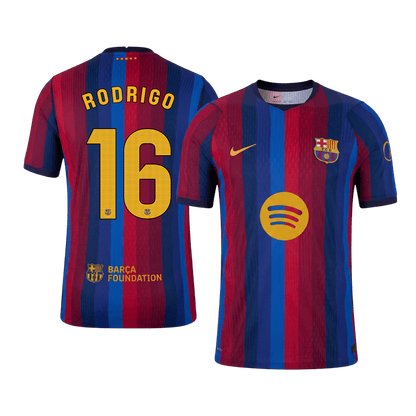 Barcelona Hjemmedrakt 2026/27 – RODRIGO #16 (Spillerversjon)