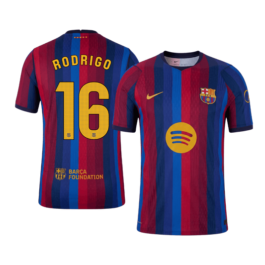 Barcelona Hjemmedrakt 2026/27 – RODRIGO #16 (Spillerversjon)