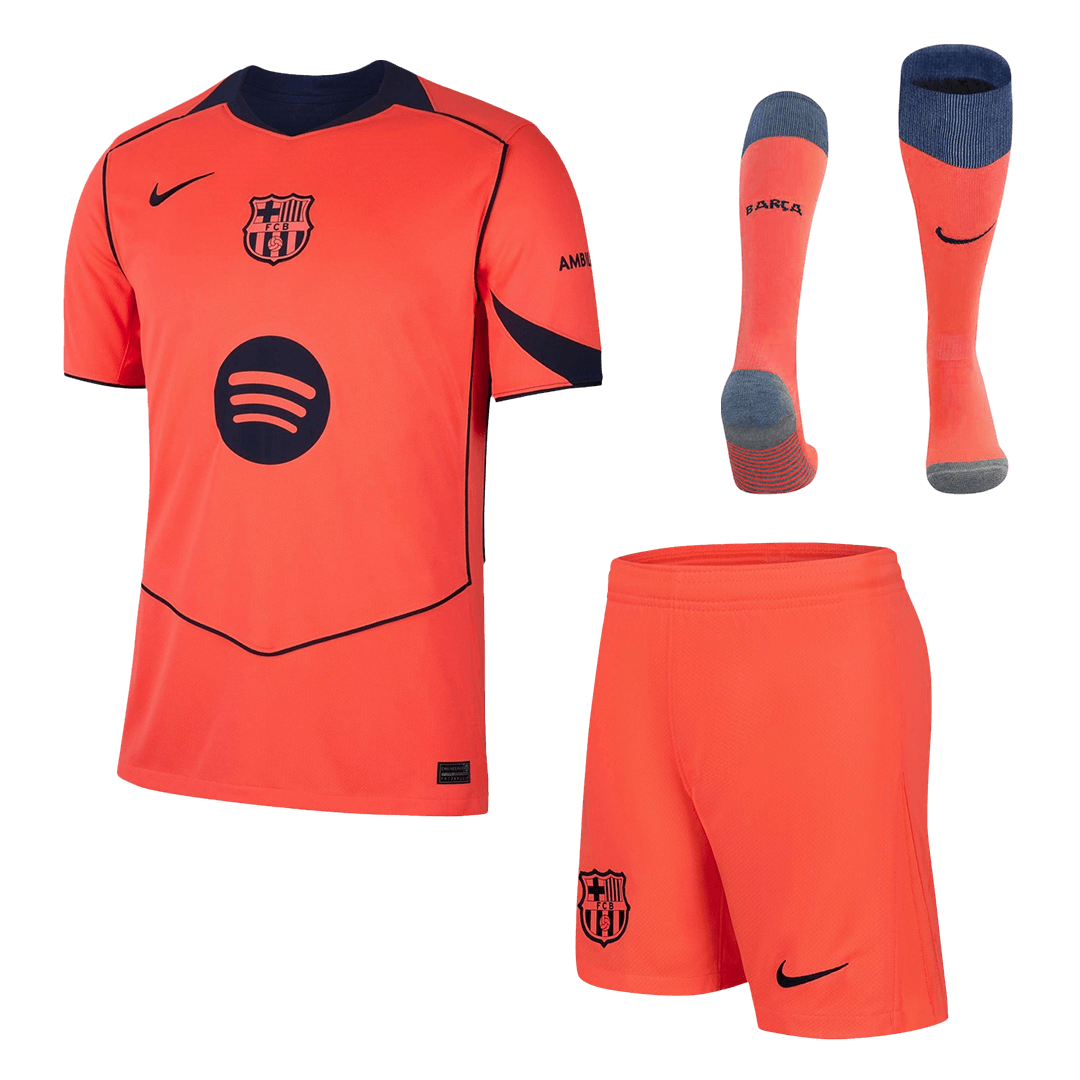 Barcelona Tredjedraktsett 3-deler 2025/26