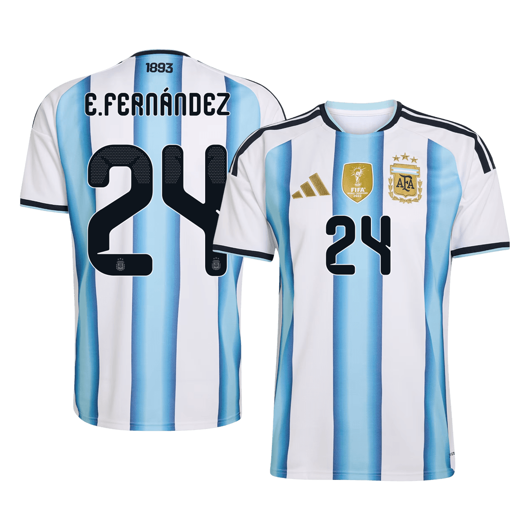 Argentina Hjemmedrakt VM 2026 – E. FERNÁNDEZ #24 [PREMIUM]
