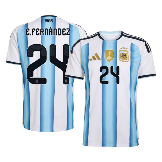 Argentina Hjemmedrakt VM 2026 – E. FERNÁNDEZ #24 [PREMIUM]