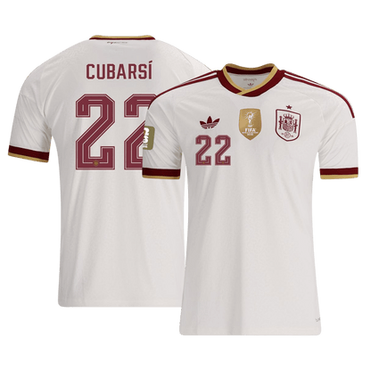 [Champion Edition] Spania Bortedrakt VM 2026 – CUBARSÍ #22 (Spillerversjon)