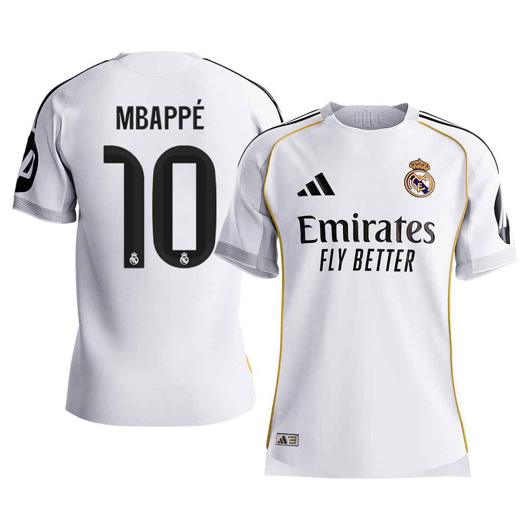 Real Madrid Hjemmedrakt 2025/26 – MBAPPÉ #10 (Spillerversjon) [PREMIUM]