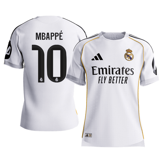 Real Madrid Hjemmedrakt 2025/26 – MBAPPÉ #10 (Spillerversjon) [PREMIUM]